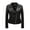 Black, variant on Faux Leather Jacket Women Motorcycle Coat for Biker Women's Leather Lapel Slim Fitting Motorcycle Jacket Leather Jacket Red L