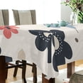 thumbnail image 5 of Yayeee Tablecloths 54" x 54" Rectangle Wrinkle Resistant Party Table Cover, Beige Retro Flower, 5 of 8