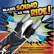 Razor Sonic Zoom - Silver, Mechanical Sound Effects Kick Scooter for Child 5+, No Battery Required