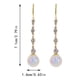 thumbnail image 4 of Pendientes largos con borlas y perlas para mujer Pendientes de perlas de agua dulce y diamantes de imitación Joyería Pendientes con perlas en forma de gota, 4 of 8