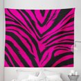 thumbnail image 1 of Teen Room Tapestry, Vibrant Zebra Skin Motif in Hot Tone Africal Animal Safari Fashion Image, Fabric Wall Hanging Decor for Bedroom Living Room Dorm, 5 Sizes, Magenta and Black, by Ambesonne, 1 of 1