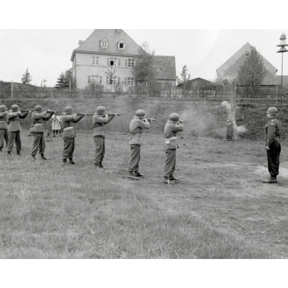 U.S. Army Firing Squad Executed Richard Jarozik In Kitzingen History (24 x 18)