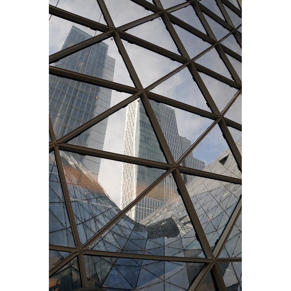Framed Art for Your Wall Window Triangles Glass Architecture Modern