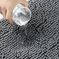 thumbnail image 3 of Advancent Lujosas alfombrillas de baño a rayas suaves para una experiencia cómoda Juego de 3 piezas de alfombrillas supersuaves Juegos de accesorios de baño azul oscuro, 3 of 6