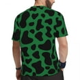 thumbnail image 3 of T Shirt For Men Running For Male Cow Print Clover Irish Gift T-Shirts Fashion Green And Black Spots, 3 of 7