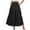 Black, variant on Bovxnpu Plus Size Skirts For Women, Women’s Summer Boho Flowy Tiered A-Line Maxi Skirt, Women Summer Long Skirt High Waist Flowing Skirt With Pockets XL