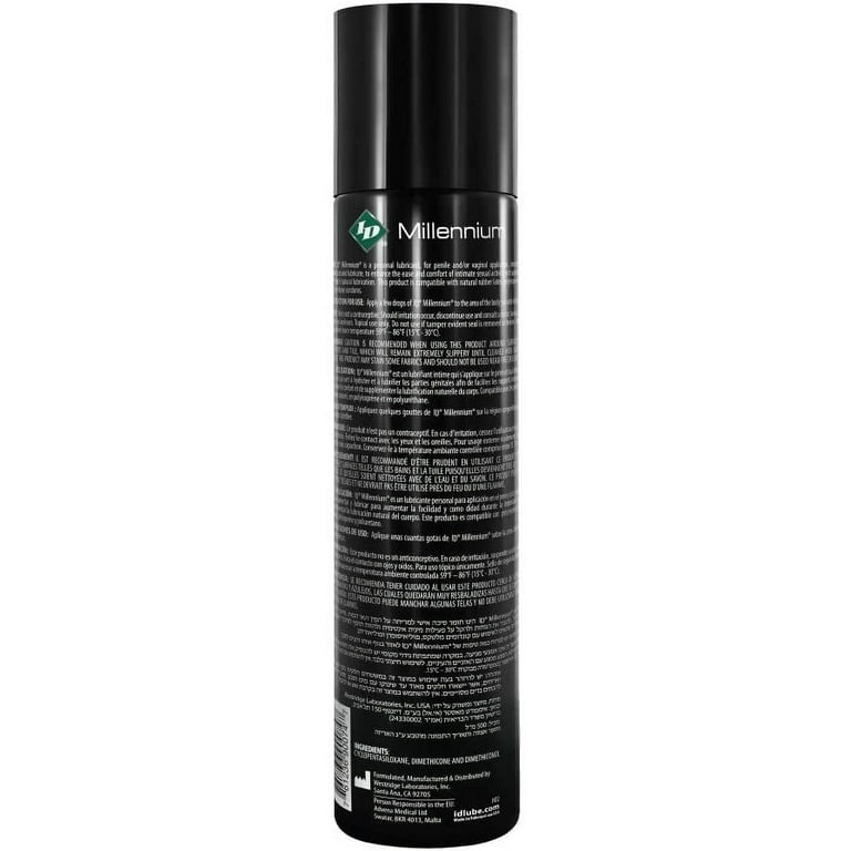 ID Millennium Silicone Based Personal Lubricant, 17 oz,Water Based,Gel -  Walmart.com