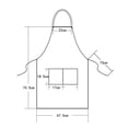 thumbnail image 3 of Gupgi Halter Neck Apron Waiter Baker Chef Bib Apron Adult Front Pocket Apron, 3 of 3