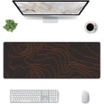 thumbnail image 2 of Large Gaming Mouse Pad Orange Topographic Map Lines Contour Geographic PC Computer Keyboard XXL Mouse Mat Desk Pad Non-Slip Desk Mat for Home Office Gaming Work, 31.5 X 12 in, 2 of 6