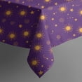 thumbnail image 5 of Purple Sun Star Swirl Pattern Square Tablecloth,Waterproof Square Table Cover,Wipeable Spillproof Washable Table Cover for Home Kitchen Party Decor 42"X42"(107x107cm), 5 of 6