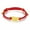 Black String, variant on 1pcs 999 Pure 24k Yellow Gold Bracelet 3D Mouse Monkey Dragon Red String 7inch-Red String