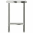 thumbnail image 3 of vidaXL Kitchen Work Table 55x30x85 cm Stainless Steel, 3 of 5