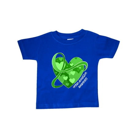 

Inktastic Organ Donation Awareness Green Heart and Ribbon Gift Baby Boy or Baby Girl T-Shirt
