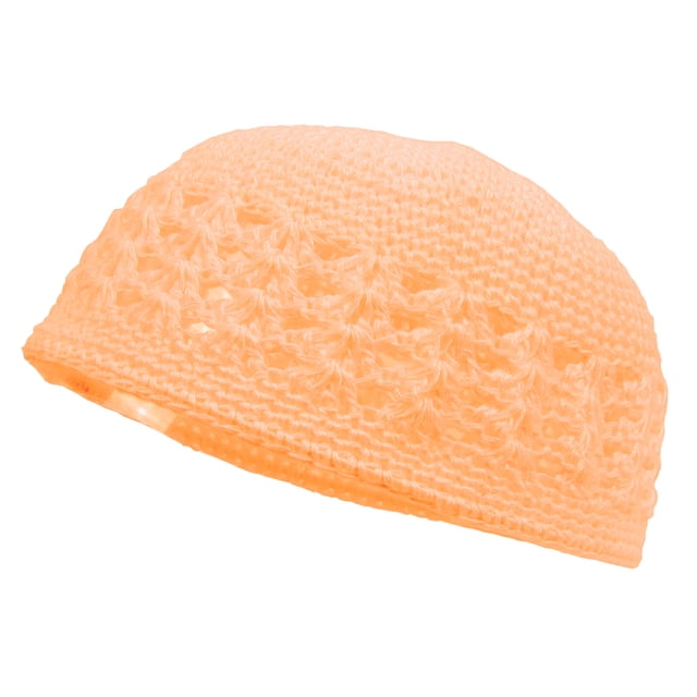 Knitted Head Beanie Hand Crocheted, Peach