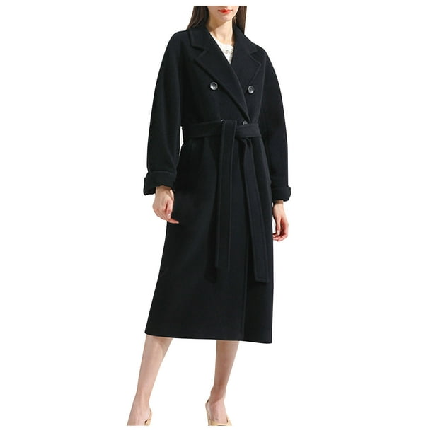 Women's Hooded Relaxed Fit Trench Rain Coat - A New Day™ Black S : Target