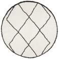 thumbnail image 2 of SAFAVIEH Carmella Arbor Aztec Polyester Shag Area Rug, Cream/Gray, 6'7" x 6'7" Round, 2 of 10