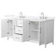thumbnail image 7 of Wyndham Collection Wch717172d-Qtz-Us3mxx Elan 72" Free Standing Double Basin Vanity Set -, 7 of 7