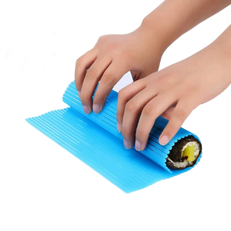 Hasegawa Plastic Sushi Rolling mat, Sushi Cooking mat, Blue Medium Size,  10 x 9.5