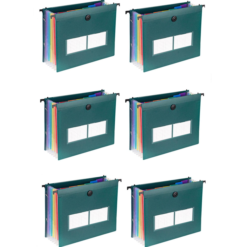 Plastic Expanding Hanging File Folders, 7 Innovative Accordian Pockets