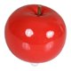 thumbnail image 5 of Estatua moderna de manzana, figura decorativa de cerámica, adorno artesanal para Navidad. Rojo Pequeño, 5 of 9