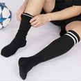 thumbnail image 5 of 10 Pairs Kids Soccer Socks Stretchy Knee High Tube Socks Colorful Football Athletic Team Socks for Boys Girls (7-12 Years Old), 5 of 6