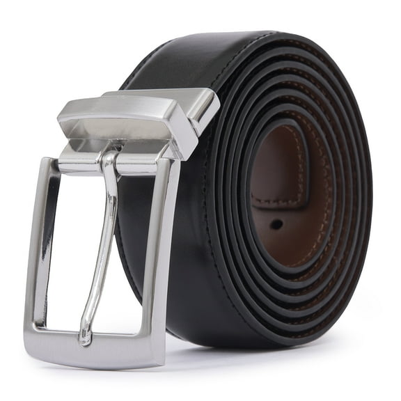 Men's Genuine Leather Belt with Double-sided Reversible Belts for Men 1.3inch Width