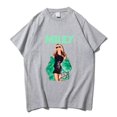 thumbnail image 1 of T-Shirt Inspiré de Miley Cyrus 2025 - T-Shirt Unisexe à Manches Courtes et Col Rond, Mode Urbaine Tendance pour Femmes et Hommes, TTG, Gris, 1 of 5