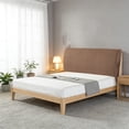 thumbnail image 6 of Partheme 71in Full Wrap Headboard Cover Stretchable Dustproof Headboard Protector, Soft Padded Bed Head Cover with Elastic Hem for 71in Bed, Brown, 6 of 6
