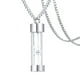 thumbnail image 1 of EeaseMX Collar con colgante de urna de cristal, reloj de arena, joyería conmemorativa, recuerdo, 1 of 7