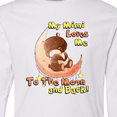 thumbnail image 4 of Inktastic My Mimi Loves Me To The Moon and Back Long Sleeve Youth T-Shirt, 4 of 5