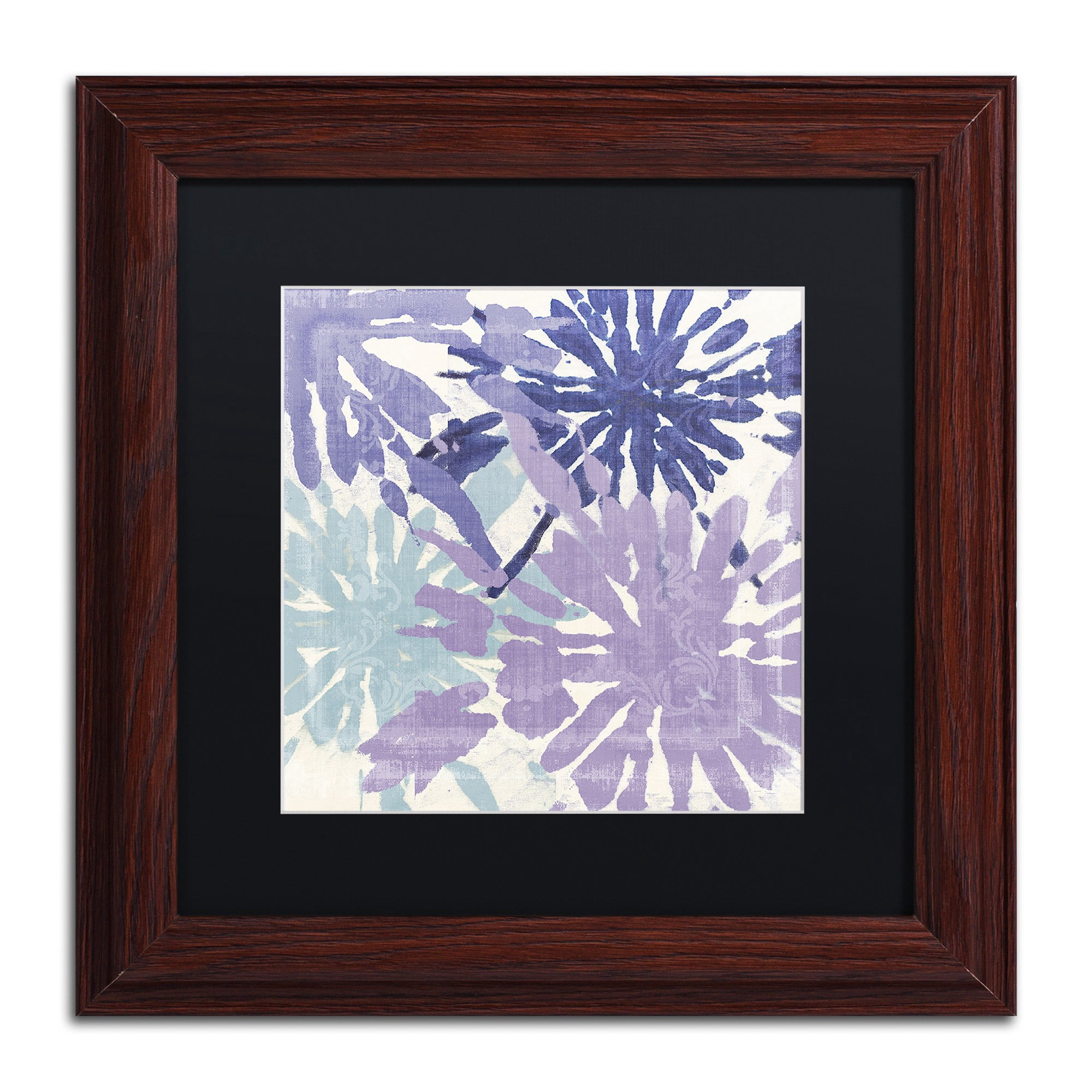Trademark Fine Art "Blue Curry II" Canvas Art by Color Bakery, Black Matte, Wood Frame
