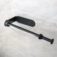 thumbnail image 4 of Black Kitchen Roll Holder 1pc No Drilling Required One Hand Tear Paper Towel Holder for Kitchen/Bathroom Kitchen Roll Holder Wall/Under Cabinet Self A, 4 of 5