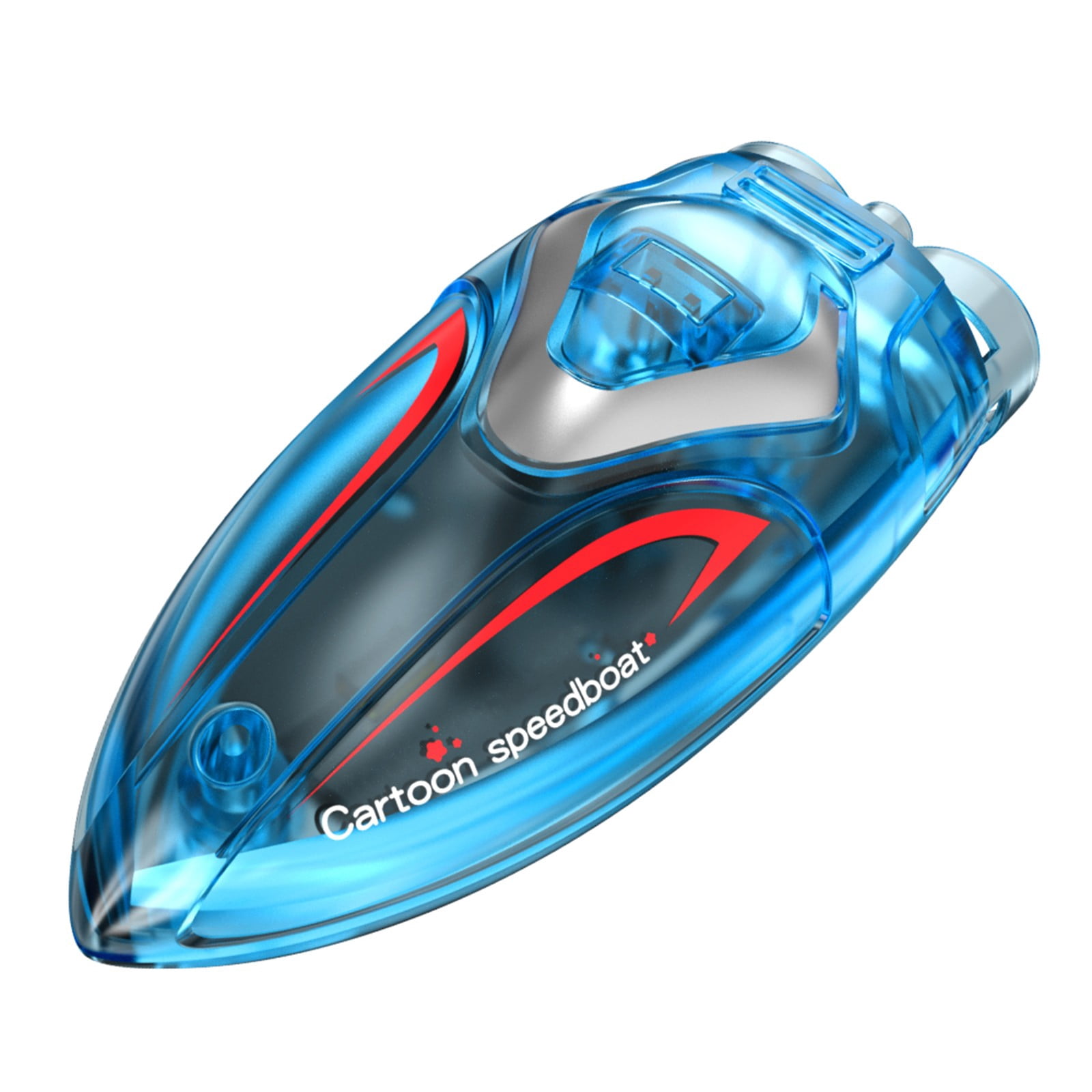 Mini Remote Control Boat Toys 2.4G High Speed RC Boat, Rechargeable Battery Powered RC Boat Fast Charging Play Time, Stunt Control Action RC Boat Indoor Pool Play Toys