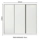 thumbnail image 2 of Ropero Closet Madesa Royale 3 Puertas Blanco 100% MDF, 2 of 4