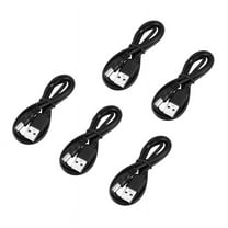 5X USB Cable 5.5mm / 2.1mm 5V DC Jack Power Cable (Black, 75cm)