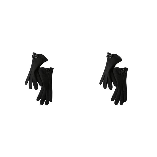 Minnieouse Guantes gruesos de Cachemira con pantalla táctil para mujer, mitones de otoño, calentador de manos para exteriores, conducción, Type3 NO3