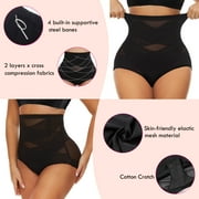VASLANDA Shapewear Tummy Control Underwear for Women High Waisted Girdle Body Shaper Butt Lifting Panties