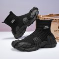 thumbnail image 4 of Men's Slip‑On High‑Top Knit Sock Fashion Sneakers, Stretch Knit Upper Pull‑Tab Details Rugged Segmented Grooved Outsole For Street Style And Daily Casual Occasions, 4 of 7