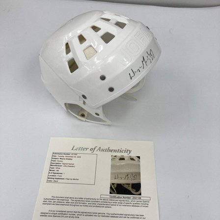Wayne Gretzky Signed NHL Jofa Hockey Helmet JSA COA