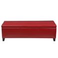 thumbnail image 5 of Dasun Storage Ottoman, Red, 5 of 5