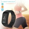 Waterproof Bluetooth 4.0 Smart Bracelet Heart Rate Sleep Health Monitor Sport Wristband Fitness Tracker Pedometer Call Reminder Alarm Clock