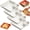 4pcs white, variant on Sauce Separated Plate,Chips and Salsa Serving Dish Plates,Veggie Platter Dipping Serving Trays with Sauce Rack for Buffet Family Party Appetizer Sushi Taco Salsa Charcuterie Barbecue Plate