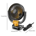 thumbnail image 5 of YIEMEEN 12V/24V Car Fan Brushless Motor Low Sound Operation 360 Rotation For Vehicle Use Energy Efficient Cooling Solution, 5 of 8