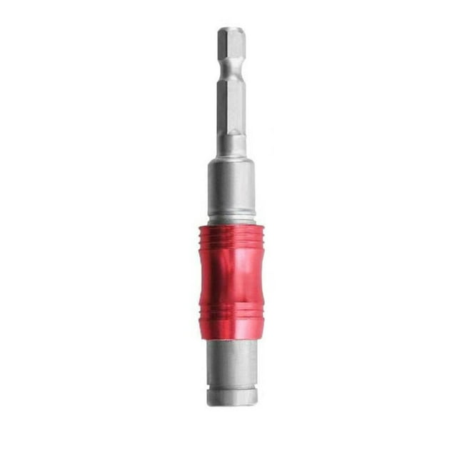 relayinert Vis Magnétique Embout de Perceuse Changement Réglable pour Support de Tournevis Pivotant avec Argent Rouge 1Ensemble