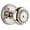 Polished Nickel, variant on Grandeur 814329 Georgetown Solid Brass Rose Privacy Knob Set - Brass