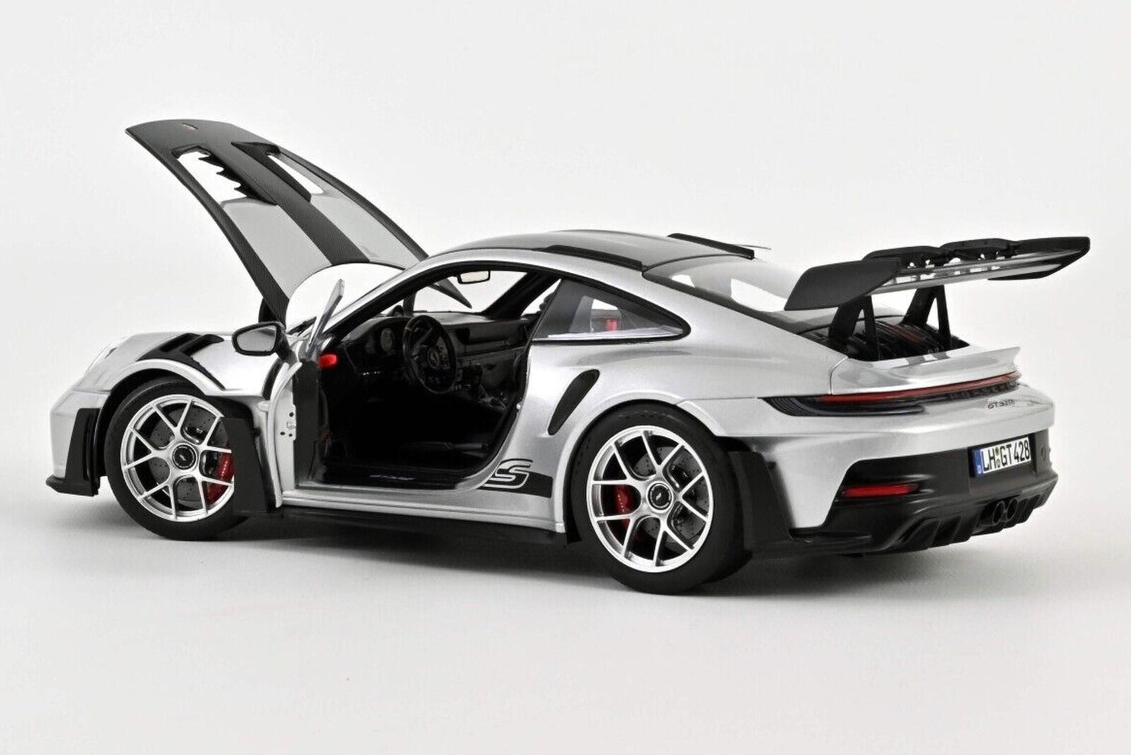 ミニカー Norev 1/18 Porsche 911 GT3 2021 Silver NOREV 1/18 Scale Porsche 911 992 GT3 2021 Silver Diecast Car