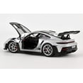 thumbnail image 2 of Norev 2022 Porsche 911 992 GT3 RS w/ Weissach Package GT Silver Metallic 1:18, 2 of 5
