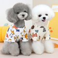 thumbnail image 3 of 2 Pieces Animal Printed Puppy Dog Shirts Pet Shirt Soft Breathable Pet T-Shirt Printed Pet Clothing for Dogs and Cats, 3 of 9