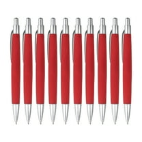 Dvumao Office Supplies, 10 Pack Basic Retractable Blackness Ballpoint Pens Write Smoothly 1ml, Man Gifts