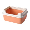 thumbnail image 3 of Cat Litter Box Cat Litter Box with Frame Portable Semi Enclosed Detachable Anti Orange48cmx32cmx22cm, 3 of 9